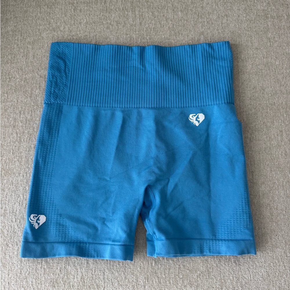 Power Seamless Shorts | Tranquil Blue